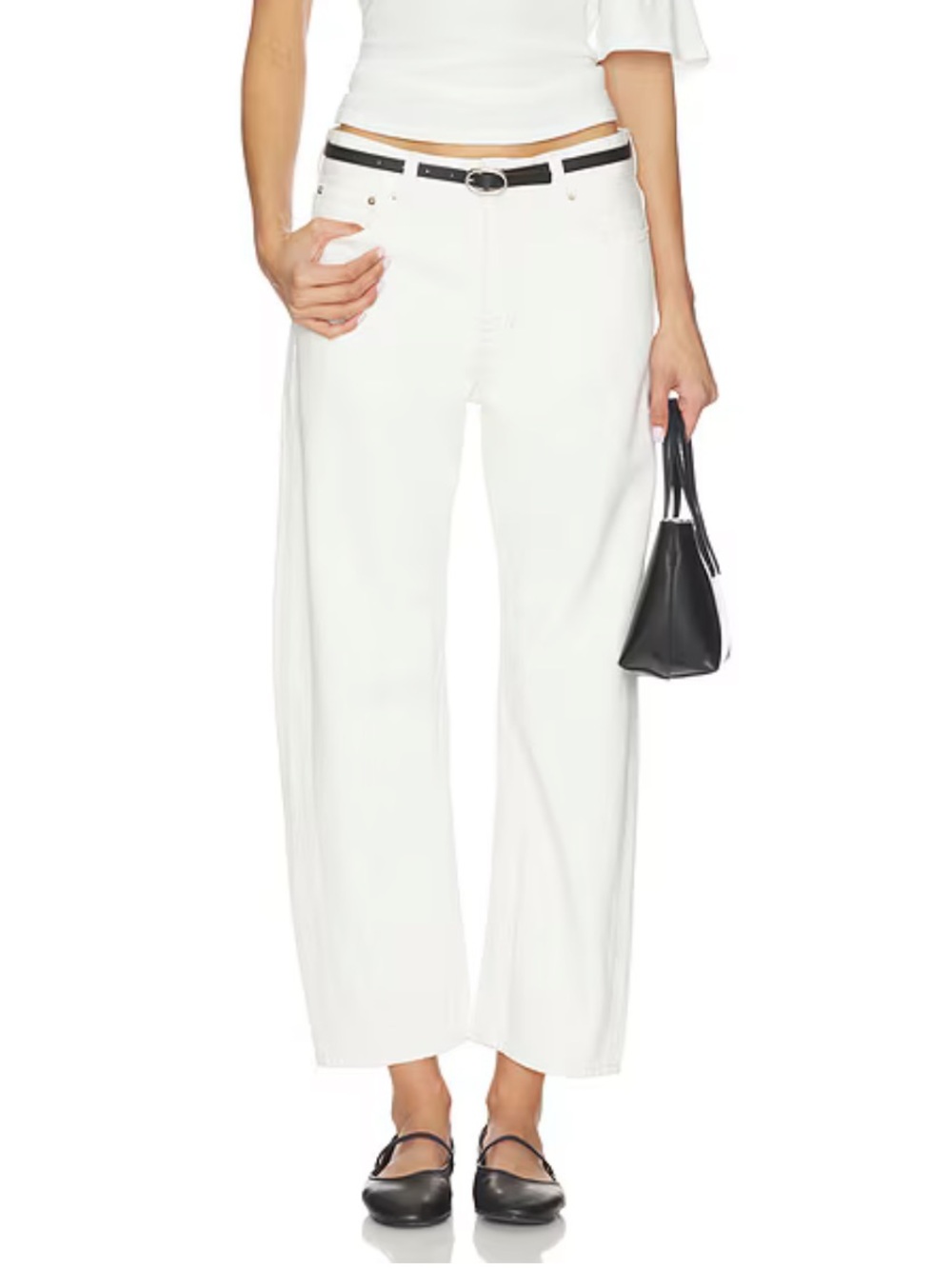Madewell darted barrel jeans in vintage canvas